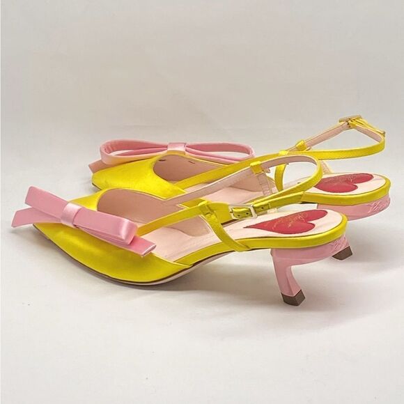 Roger Vivier 55mm Virgule Bow satin pumps size 36.5 - Picture 9 of 15